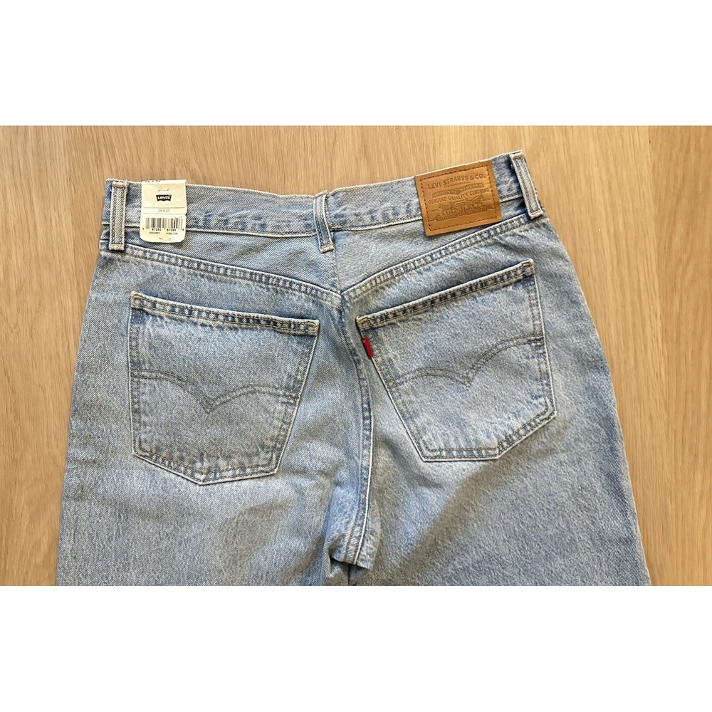 Levis Jeans Premium Womens 29x27 Mid Rise Light Wash Button Fly